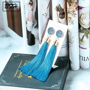 Turquoise Tassel Earrings
